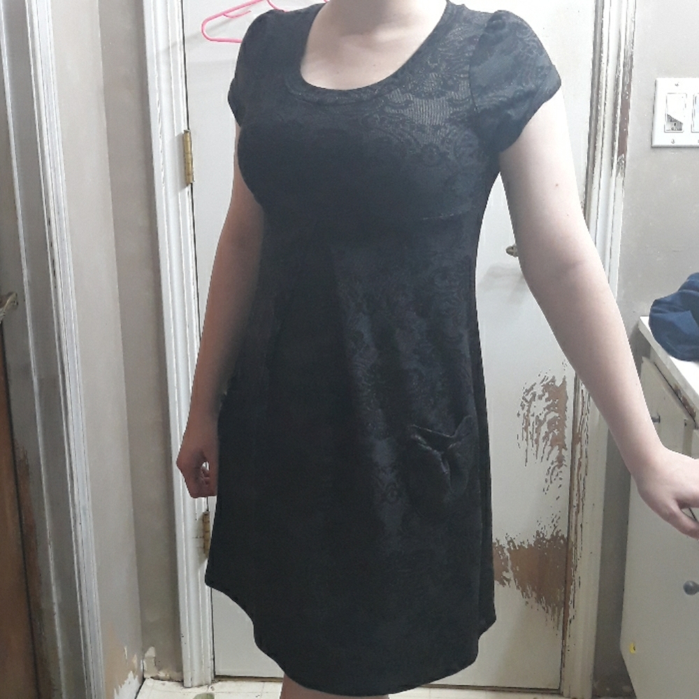 Grey babydoll dress